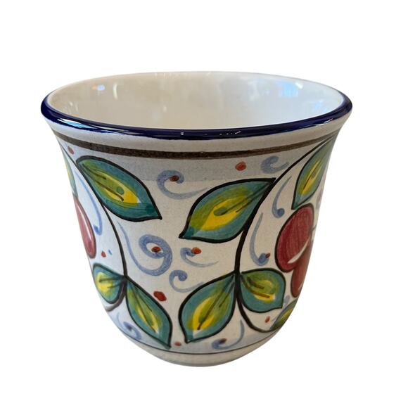 VIETRI Frutti Cherries Terra Cotta Ceramic Coffee Mug Made in Italy NEW - Picture 7 of 16